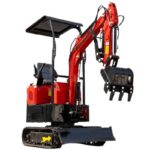 Мини багер HT10Е – 1тон – изглед 3